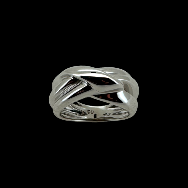 BAGUE CARL BUCHERER TORSADEE EN OR GRIS 750