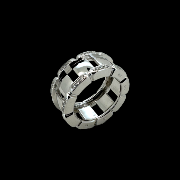 BAGUE PATEK PHILIPPE TWENTY 4 OR GRIS 750 SERTIE DE 54 DIAMANTS – Image 3