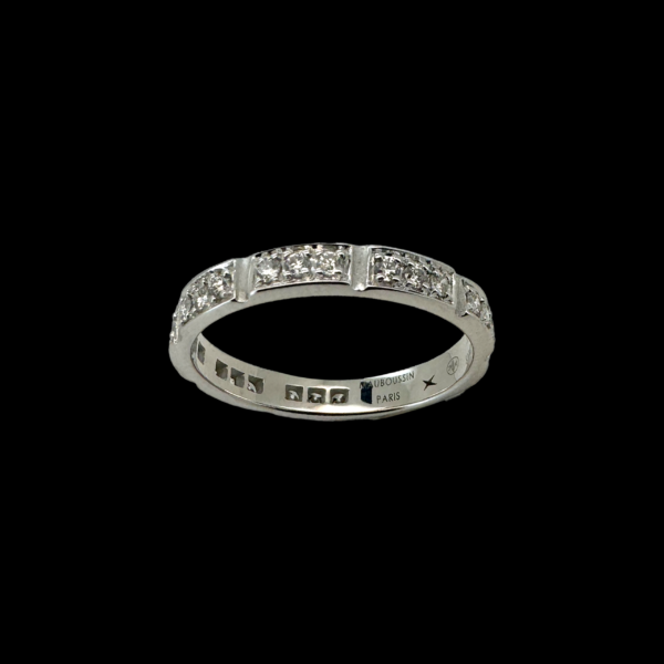 BAGUE MAUBOUSIN AMOUR DE MA VIE EN OR GRIS 750 & 27 DIAMANTS – Image 3