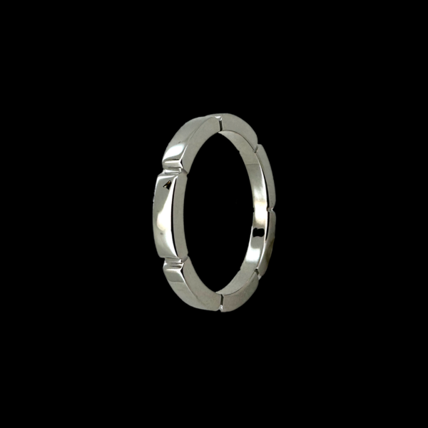 BAGUE CARTIER ALLIANCE MAILLON PANTHÈRE EN OR GRIS 750 – Image 3