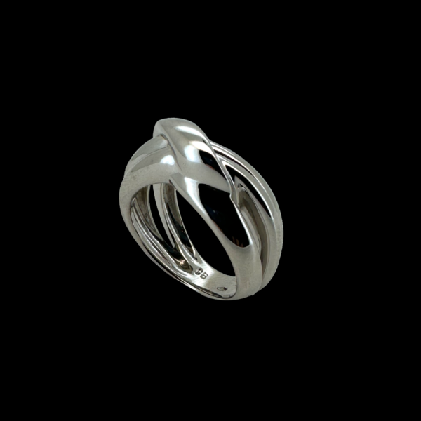 BAGUE CARL BUCHERER TORSADEE EN OR GRIS 750 – Image 3