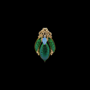 BROCHE GILBERT ALBERT SCARABÉE EN OR JAUNE 750
