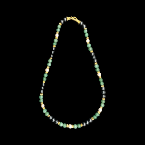 COLLIER-PENDENTIF GILBERT ALBERT TOUR DE COU EN ARGENT PLAQUÉ OR JAUNE