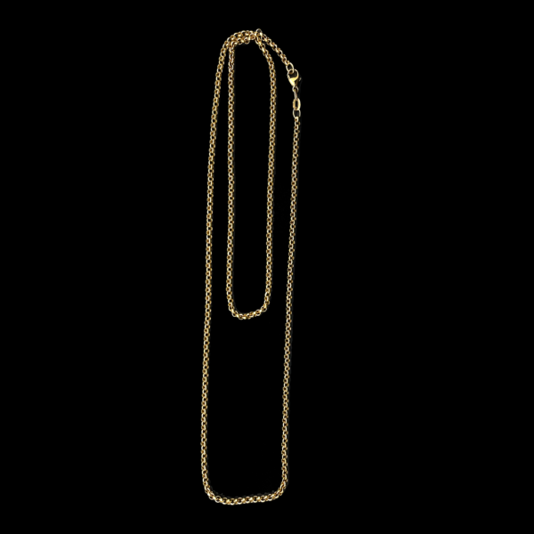 COLLIER-PENDENTIF EN OR JAUNE 750 MAILLE GARIBALDI  – Image 3