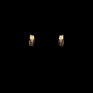 BOUCLES D'OREILLES BVLGARI B. ZERO 1 OR ROSE 750 PAVE DIAMANTS