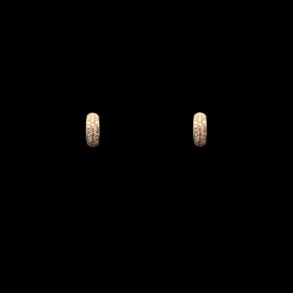 BOUCLES D'OREILLES CRÉOLES OR ROSE 750 CARL BUCHERER DIAMANTS