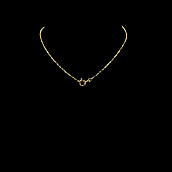 COLLIER EN OR JAUNE 750 EN MAILLE FIGARO – Image 3