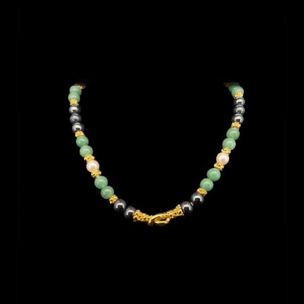 COLLIER-PENDENTIF GILBERT ALBERT TOUR DE COU EN ARGENT PLAQUÉ OR JAUNE – Image 2