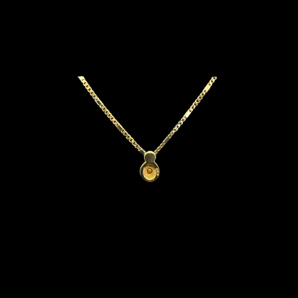 COLLIER-PENDENTIF SOLITAIRE DIAMANT EN OR JAUNE 750 – Image 2