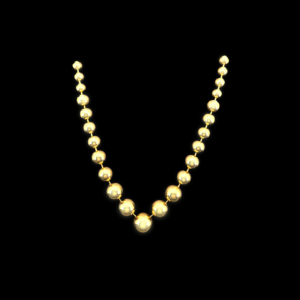 COLLIER-PENDENTIF CARTIER "PERLES DE DIAMANTS" OU "PLUIE DE DIAMANTS" OR JAUNE 750