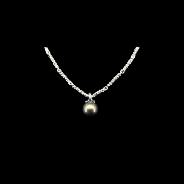 COLLIER-PENDENTIF GILBERT ALBERT STALACTITE EN OR GRIS 750 – Image 2