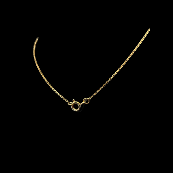 COLLIER EN OR JAUNE 750 EN MAILLE FIGARO – Image 2