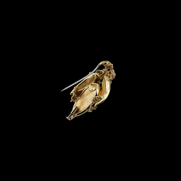 BROCHE GILBERT ALBERT SCARABÉE EN OR JAUNE 750 – Image 3