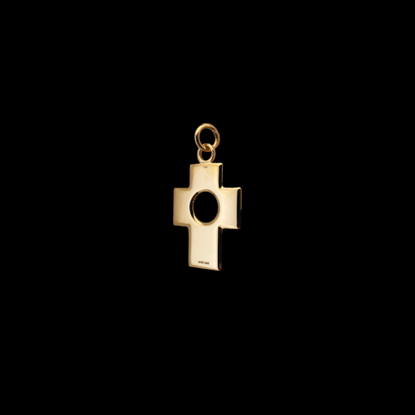 COLLIER-PENDENTIF DINH VAN CROIX EN OR JAUNE 750 – Image 3