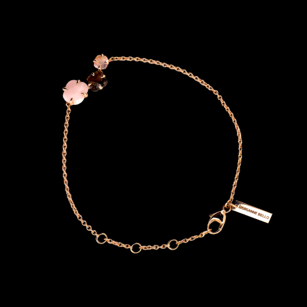 BRACELET MORGANNE BELLO EN OR JAUNE 750 TREFLES MULTI FACETTES – Image 4