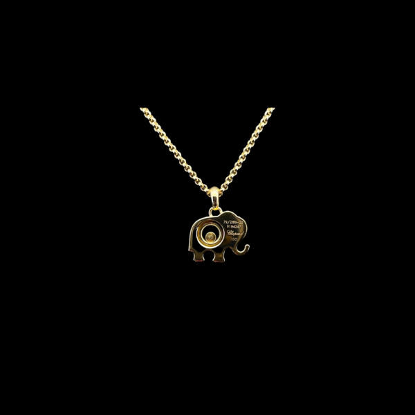 COLLIER-PENDENTIF CHOPARD HAPPY DIAMONDS ELEPHANT OR JAUNE 750 – Image 3