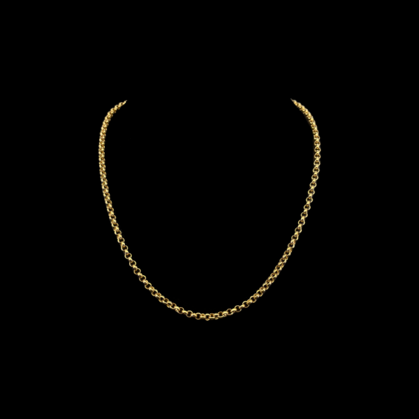 COLLIER-PENDENTIF EN OR JAUNE 750 MAILLE GARIBALDI 