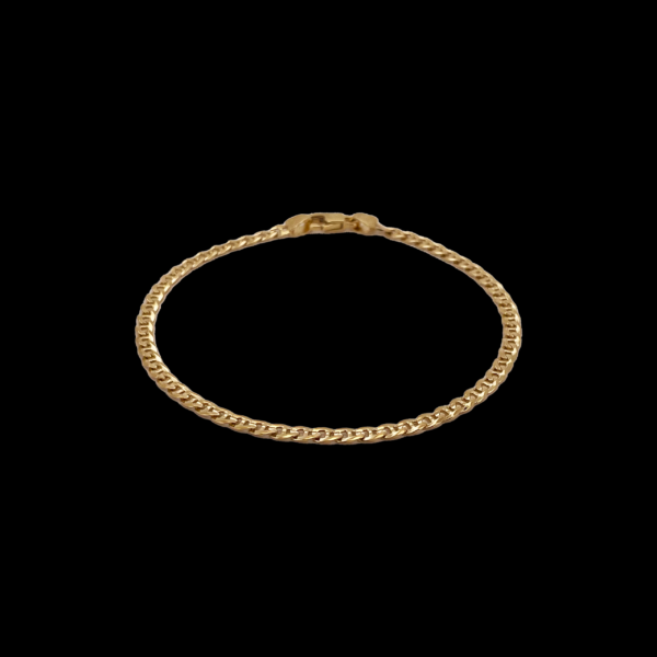 BRACELET OR JAUNE 750 MAILLE MARINE
