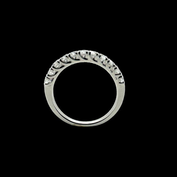 BAGUE DEMITOUR DE GAHLAN EN OR GRIS 750 SERTIE DE 11 DIAMANTS – Image 3