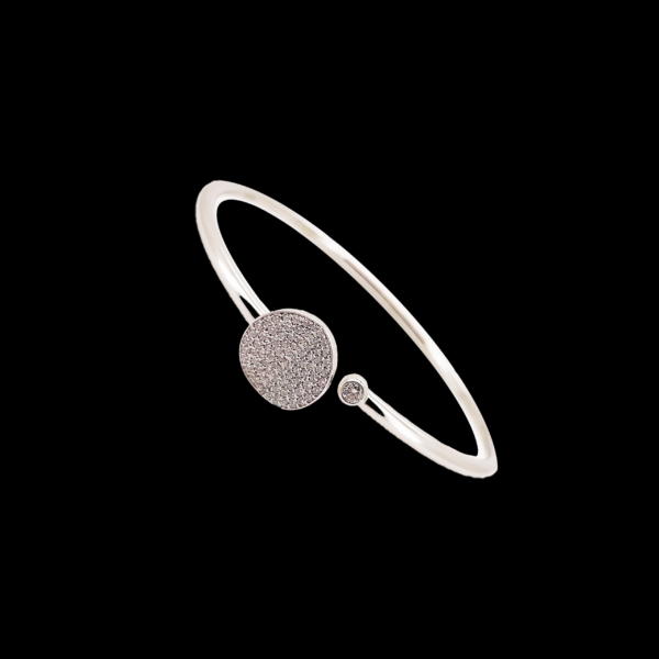 BRACELET "B-DIMENSION" BUCHERER FIN JEWELLERY EN OR GRIS 750 PAVÉ DIAMANTS – Image 2