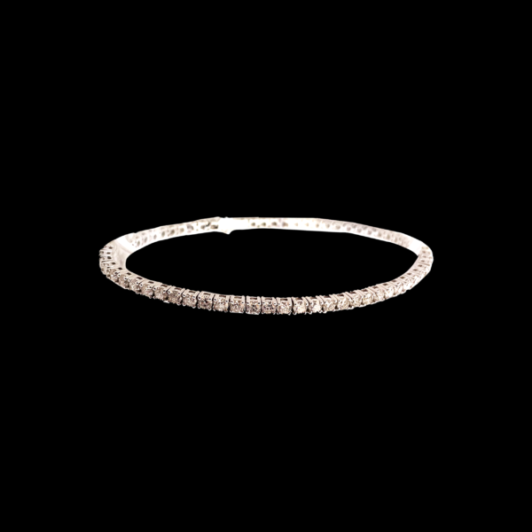 BRACELET TENNIS OR GRIS 750 ET DIAMANTS