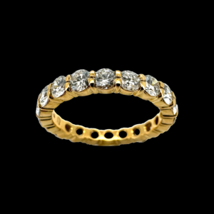 BAGUE TOUR COMPLET ETERNITY RING EN OR JAUNE 750 ET DIAMANTS