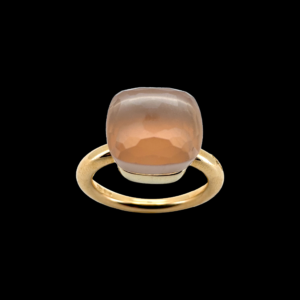 BAGUE POMELLATO "NUDO" OR ROSE ET QUARTZ ROSE