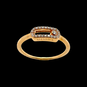 BAGUE MESSIKA MOVE UNO OR ROSE 750 ET DIAMANTS