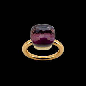 BAGUE POMELLATO "NUDO" OR ROSE ET AMETHYSTE