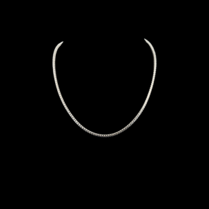 COLLIER EN OR GRIS 750 MAILLE FORÇAT