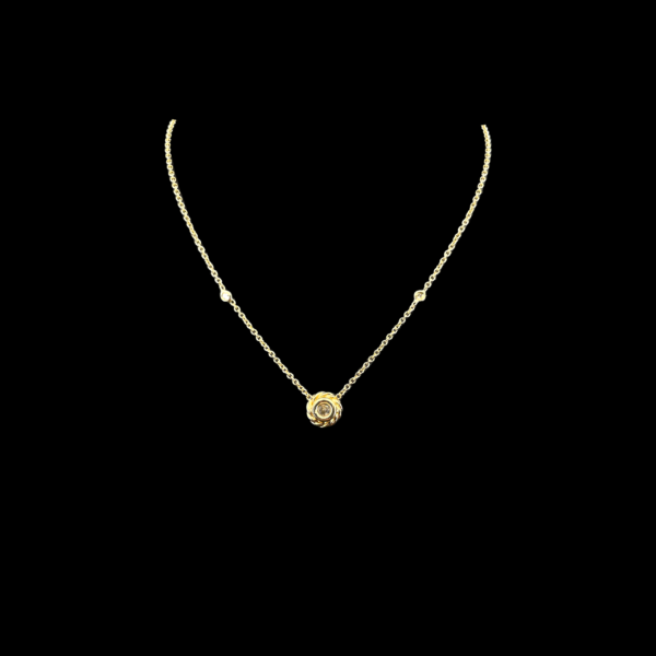 COLLIER-PENDENTIF EN OR JAUNE 750 ET DIAMANTS – Image 2