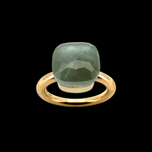BAGUE POMELLATO "NUDO" OR ROSE ET PRASIOLITE