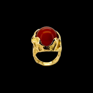 BAGUE GILBERT ALBERT OR JAUNE 750 ET PERLES INTERCHANGEABLE