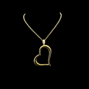 COLLIER-PENDENTIF PIAGET "HEART" EN OR JAUNE 750 ET DIAMANTS