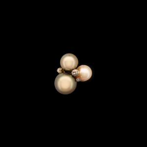 PENDENTIF GILBERT ALBERT PERLES DE TAHITI ET DIAMANTS