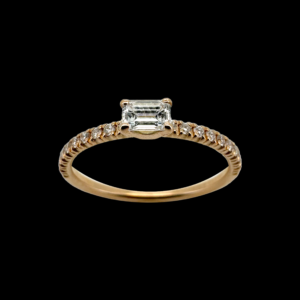 BAGUE CARTIER ETINCELLE OR ROSE 750 ET DIAMANT