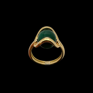 BAGUE GILBERT ALBERT PERLES EN OR JAUNE 750