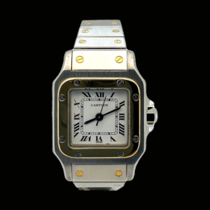 CARTIER SANTOS GALBEE OR ET ACIER