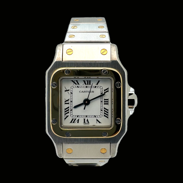 CARTIER SANTOS GALBEE OR ET ACIER