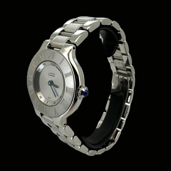 CARTIER "MUST DE CARTIER" EN ACIER – Image 2