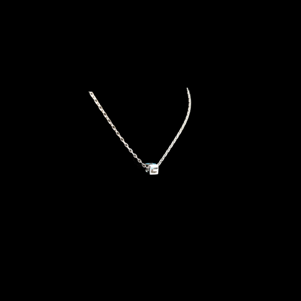 COLLIER GUCCI CUBE G LOGO OR GRIS 750 ET TOPAZE – Image 2