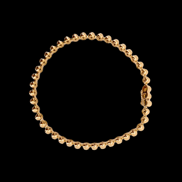 BRACELET TENNIS OR JAUNE 750 ET DIAMANTS – Image 2