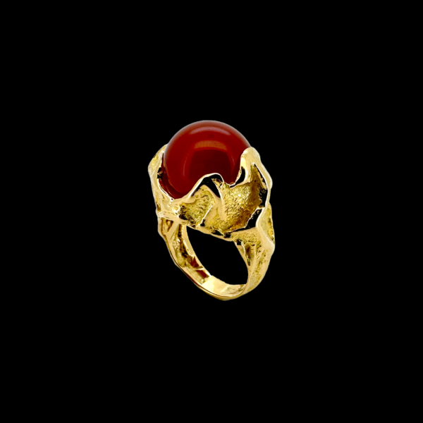 BAGUE GILBERT ALBERT OR JAUNE 750 ET PERLES INTERCHANGEABLE – Image 2