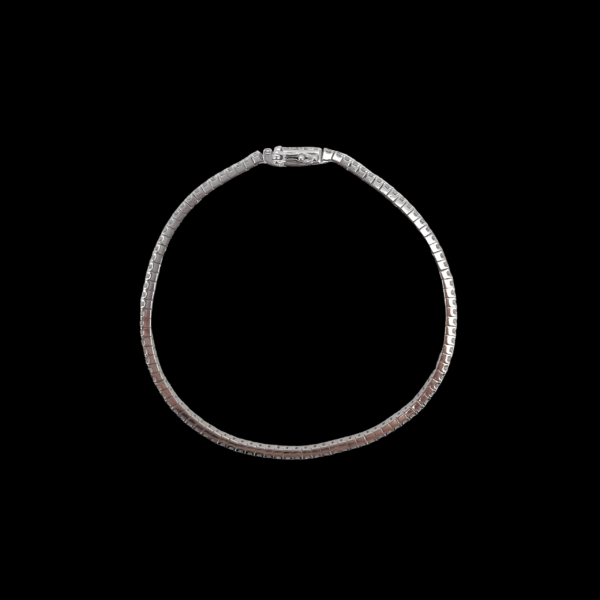 BRACELET TENNIS KUNZ EN OR GRIS 750 ET DIAMANTS – Image 2
