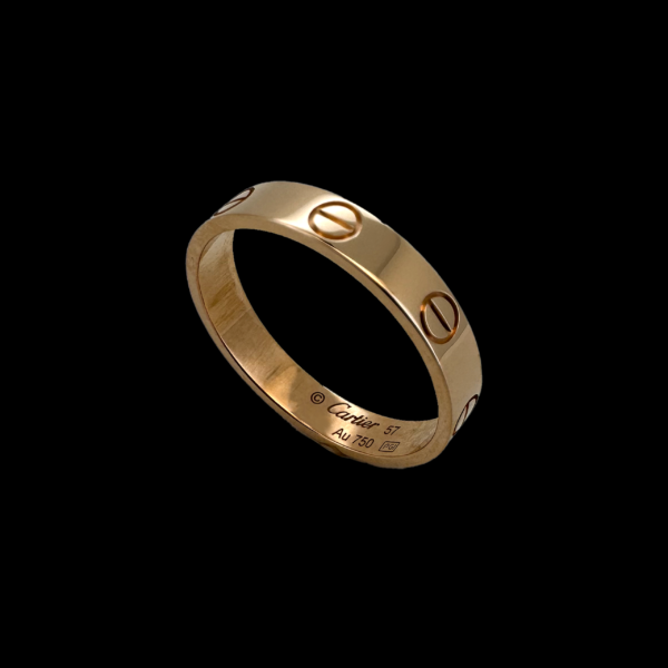 BAGUE CARTIER LOVE EN OR ROSE 750 – Image 2