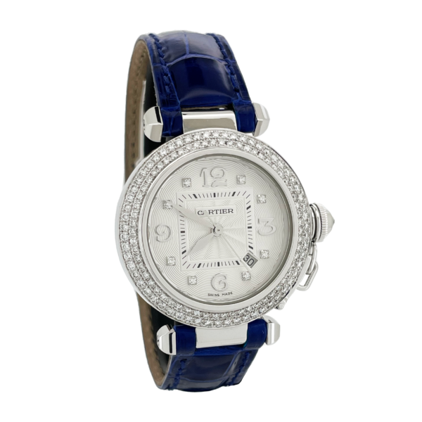 CARTIER PASHA LADY OR GRIS 750 ET DIAMANTS – Image 3