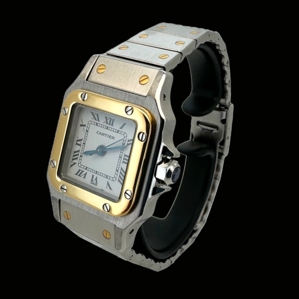 CARTIER SANTOS GALBEE OR ET ACIER – Image 2