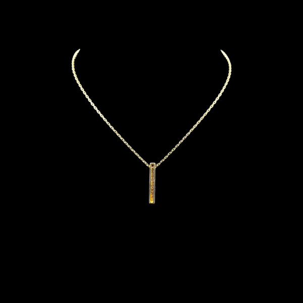 COLLIER-PENDENTIF EN OR JAUNE 750 ET DIAMANTS – Image 2