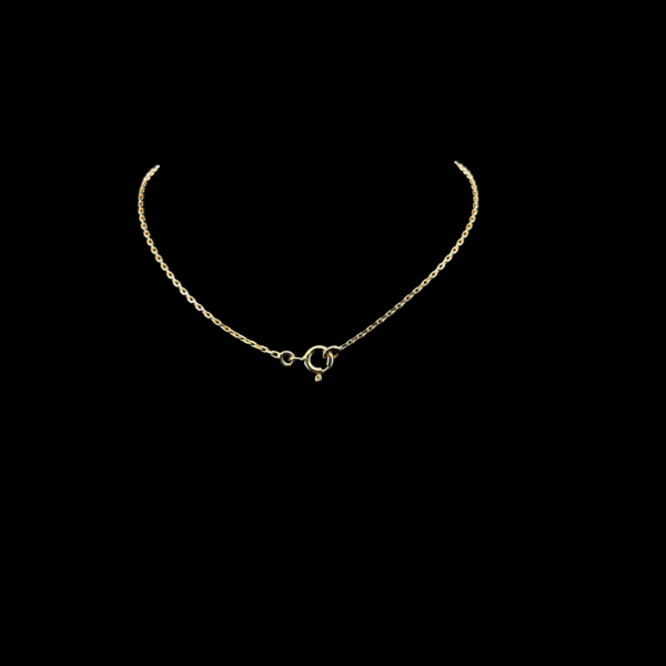 COLLIER-PENDENTIF SOLITAIRE EN OR JAUNE 750 – Image 3