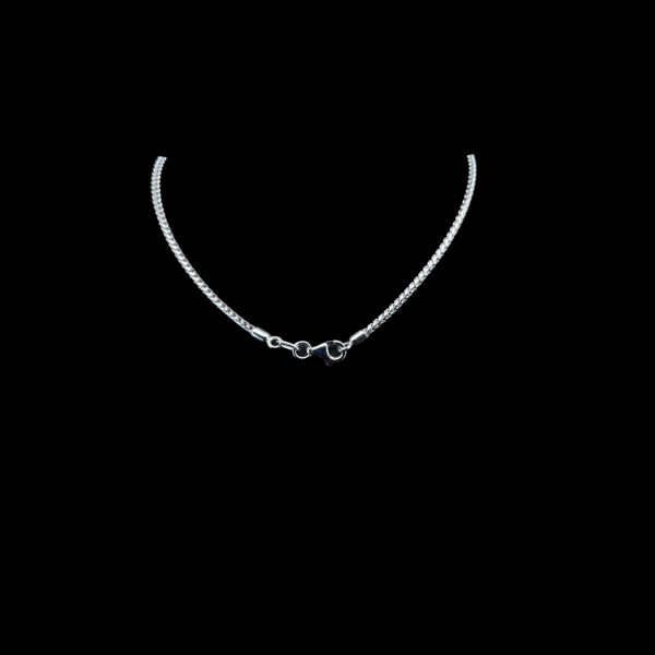 COLLIER EN OR GRIS 750 MAILLE FORÇAT – Image 2